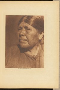 Une femme Chukchansi - Profil - Edward S. Curtis
