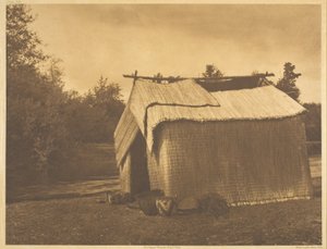 Une maison en nattes - Skokomish - Edward S. Curtis