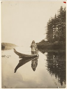 [Longtemps mon robuste esquif affronte vague et marée] - Edward S. Curtis