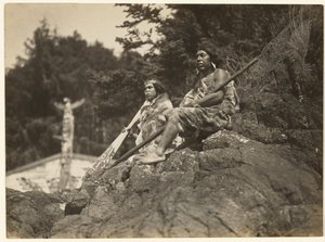[Motana et son père, Kenada le chef des corbeaux]