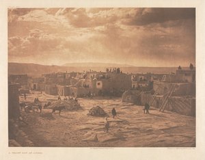Portfolio XVI, planche 565 : Un jour de fête à Acoma - Edward S. Curtis