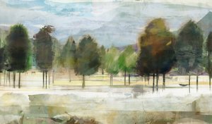 Paysage forestier abstrait - Edward Selkirk