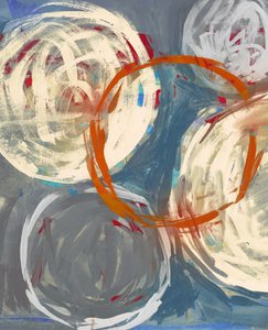 Cercles abstraits audacieux