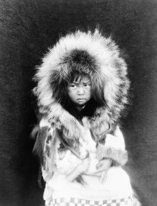 Enfant esquimau de Noatak, Alaska, vers 1929