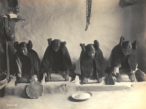 Le Mealing Trough - Hopi par Edward S. Curtis - Edward Sheriff Curtis