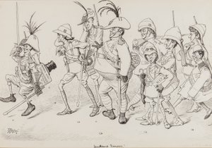 Dan Leons Light Horse, y compris des caricatures de Henry Irving, Beerbohm Tree, R.B., W.S. Penley, Forbes Robertson, et E.P., pour Punch, novembre 1902