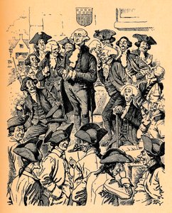 George Washington essayant de mentir, vers 1900