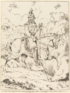 Chevalier en armure à cheval