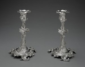 Paire de chandeliers, c.1755-56