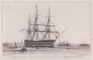 HMS Victory, premier rang - Edward William (after) Cooke