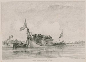 La barge du papetier, rivière Thames, Londres