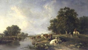 Paysage avec du Bétail - Edward Williams