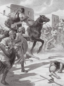 Butin de Tyr (lithographie) - Edwin A. Morrow