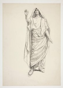 Antoine (dessin préliminaire pour .3138) - Jules César - Edwin Austin Abbey