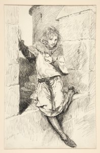 Arthur - Acte IV, Scène III, Roi Jean - Edwin Austin Abbey