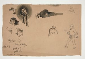 Études de figures diverses (recto et verso)