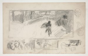 Croquis divers (recto); Croquis d