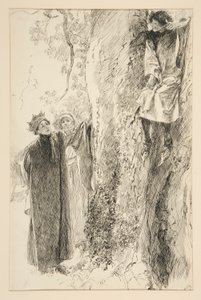 Biron et le Roi, Acte IV, Scène iii, Amour - Edwin Austin Abbey