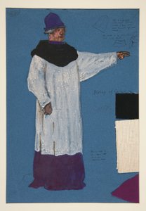Évêque de Carlisle, croquis de costume pour Henry Irving - Edwin Austin Abbey