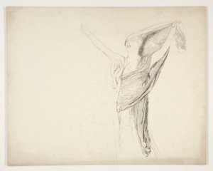 Figure en toge, croquis pour une pièce de Shakespeare non identifiée