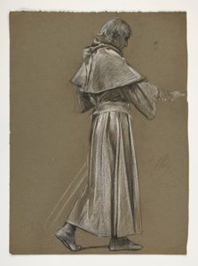 Étude de figure pour le roi Arthur - Edwin Austin Abbey