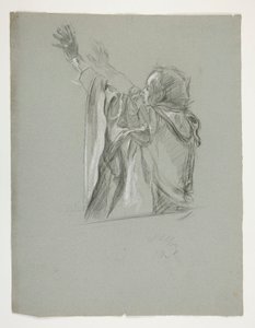 Étude de figure pour le roi Arthur - Edwin Austin Abbey