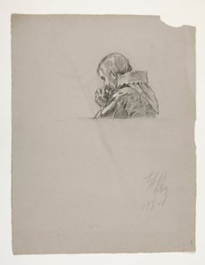 Étude de figure pour le roi Arthur - Edwin Austin Abbey