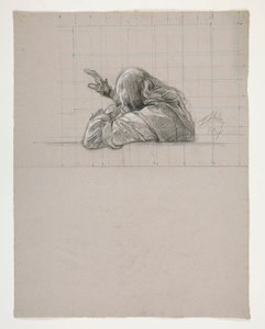 Étude de figure pour le roi Arthur - Edwin Austin Abbey