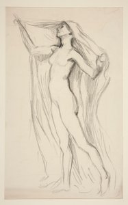 Étude de figure pour une fresque au Capitole de l