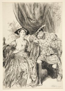Henry et Anne Boleyn. Roi Henry : - Edwin Austin Abbey