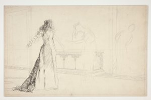Juliette dans le hall, de Roméo et Juliette - Edwin Austin Abbey