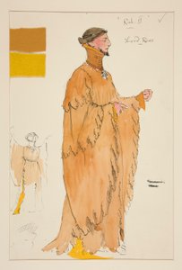 Lord Ross, croquis de costume pour Henry Irving