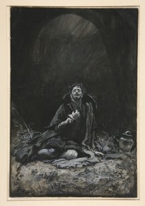 Malvolio dans le donjon, illustration pour l