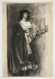 Homme en costume de la Renaissance - (illustration non identifiée pour une pièce de Shakespeare ?)