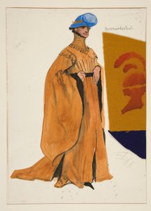 Northumberland, croquis de costume pour Henry Irving