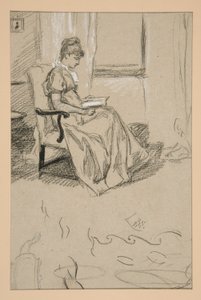 Portrait de Mme Abbey, lisant
