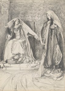 Rebecca et Rowena, illustration pour Ivanhoe