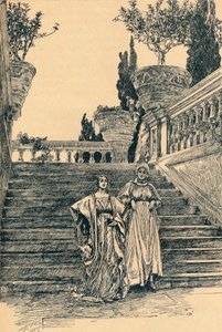 Scène de Beaucoup de bruit pour rien, vers 1890