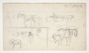 Feuille de croquis - Edwin Austin Abbey