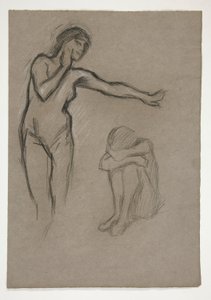 Esquisse de deux figures - Edwin Austin Abbey