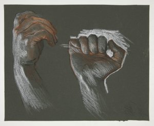 Croquis de deux mains
