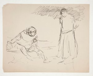 Étude pour une pièce de Shakespeare non identifiée - Edwin Austin Abbey