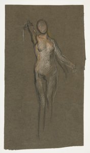 Étude pour la figure centrale dans - Edwin Austin Abbey