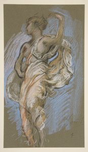 Étude pour figure de 16h dans - Edwin Austin Abbey