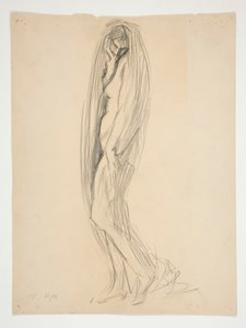 Étude pour la figure de 19h - Edwin Austin Abbey