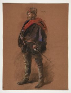 Étude pour la figure du capitaine Peter Minuit dans - Edwin Austin Abbey