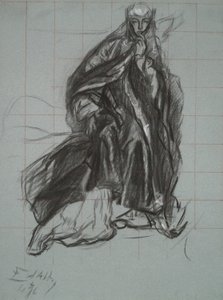 Étude pour la Reine, de La Scène de la Pièce, Hamlet, acte 3, scène 2