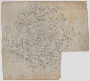 Étude pour les signes du zodiaque en arrière-plan - Edwin Austin Abbey