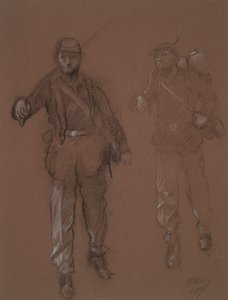 Étude pour les figures de deux soldats de la guerre civile