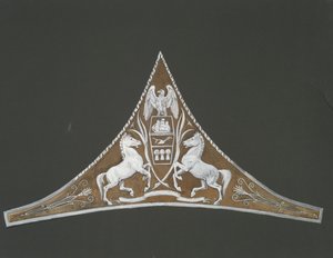 Étude pour un détail décoratif triangulaire, au capitole de l